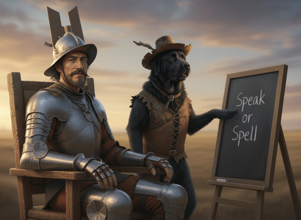 Sancho instructing Dale